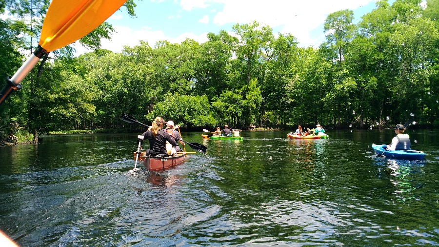 paddling Santa Fe River